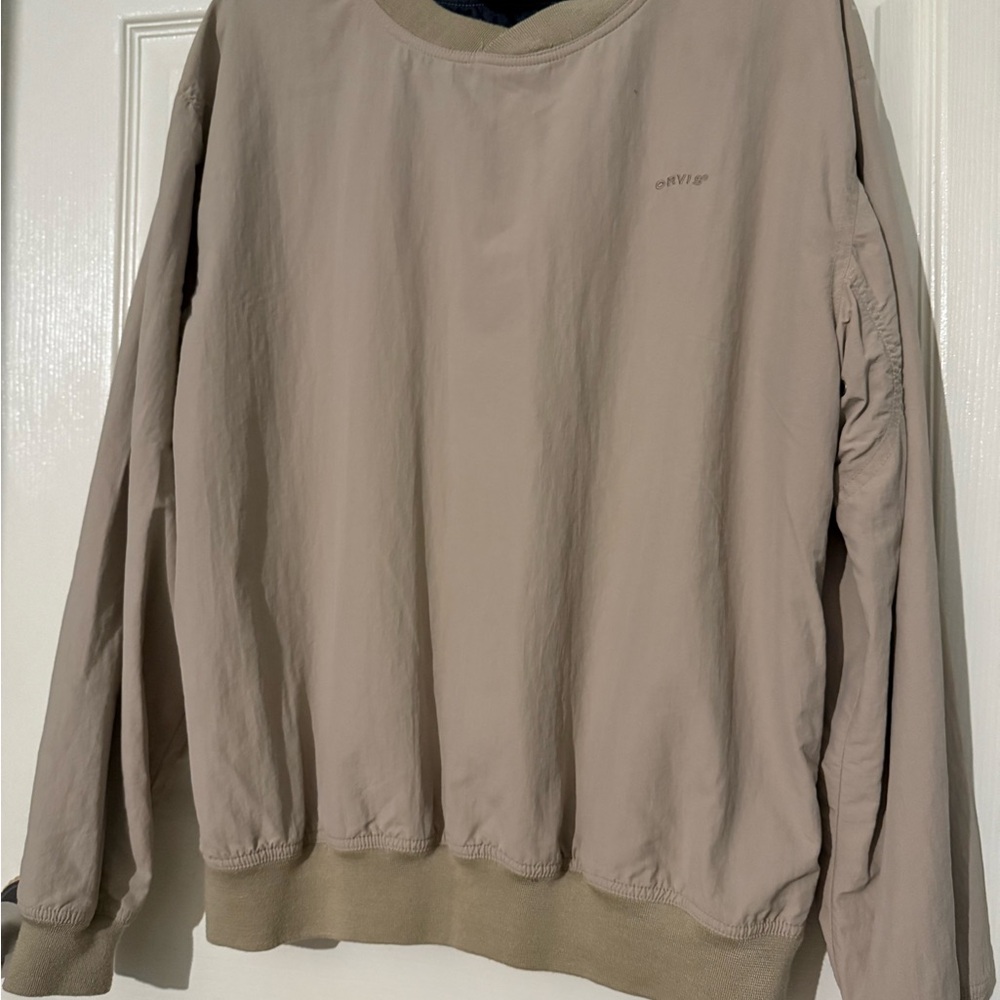Vintage 90’s Orvis Men's Tan pullover V neck size M